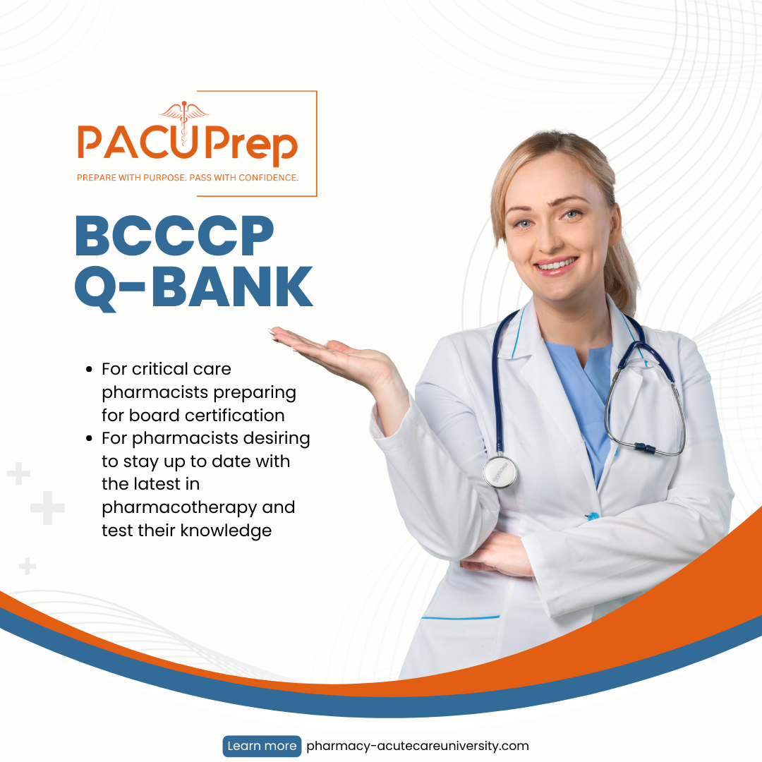 Bcccp Ashp Study Guide BCCCP Practice Exam – Pharmacy & Acute Care University